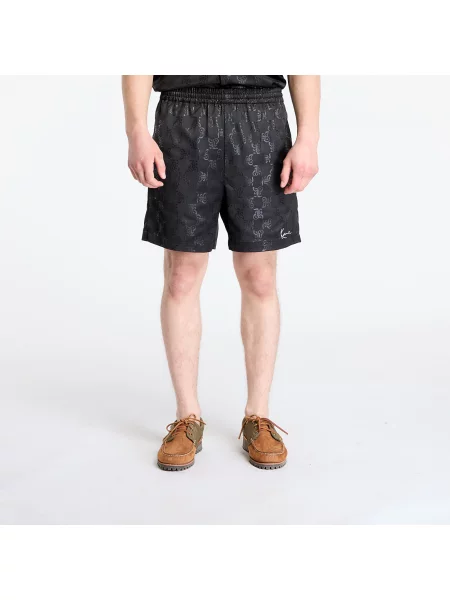 Βερμούδες Karl Kani Signature Aop Resort Shorts Black S μαύρο