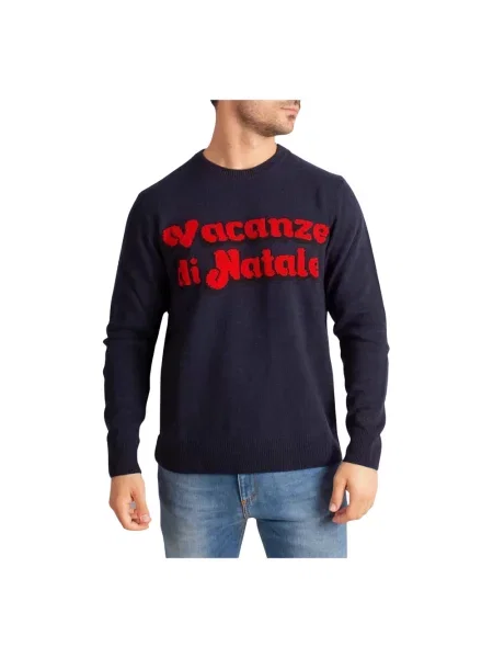 Sweter Mc2 Saint Barth niebieski