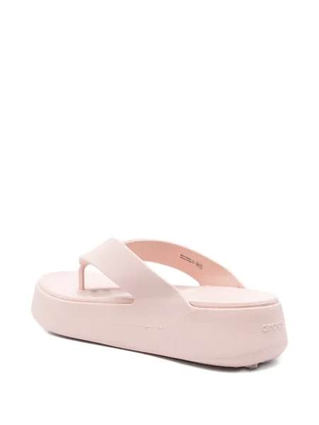 Chiloți tanga Crocs cu platformă roz