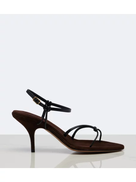 Sandale Chloé din piele maro