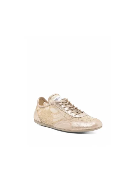 Sneakersy Jimmy Choo skórzane beżowe