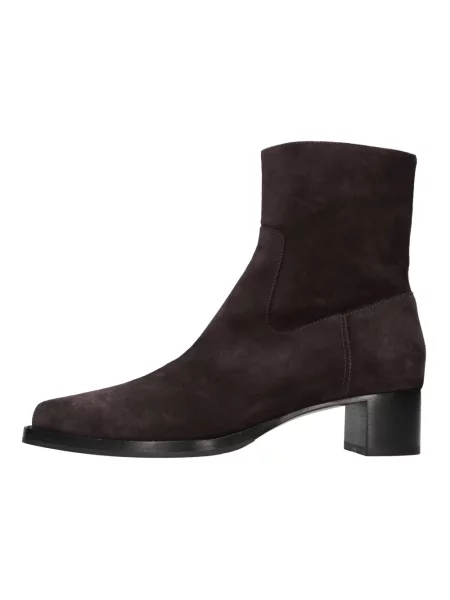 Botki Dries Van Noten zamszowe fioletowe