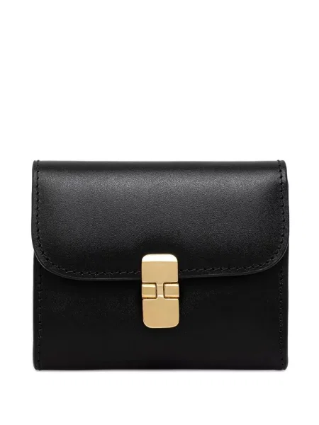 Portofel A.p.c. din piele negru