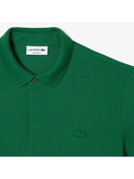 Lacoste Koszulka Polo Smart Paris Z Elastycznej Bawełny zielona