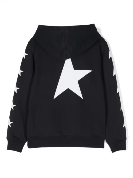 Bluza z kapturem dziecięca Golden Goose niebieska