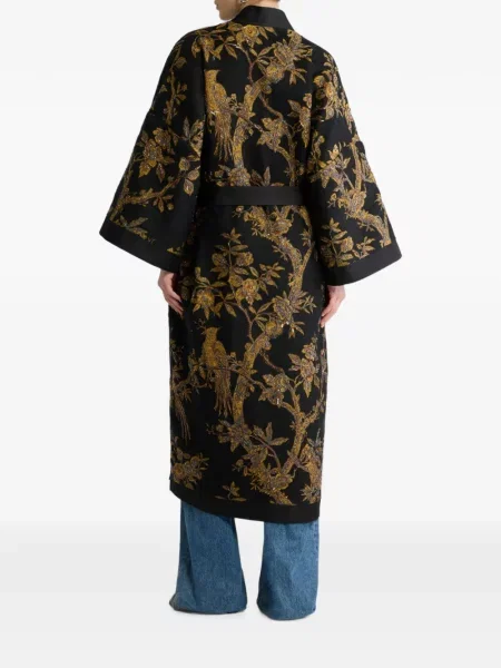 Palton Etro cu broderie negru