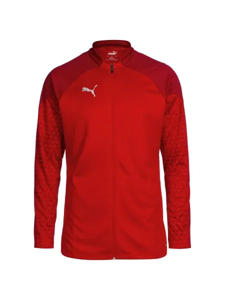 PUMA Jakna za trening rdeča bela