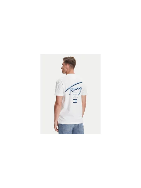 Tommy Jeans T-shirt Signature City Regular Fit bijela