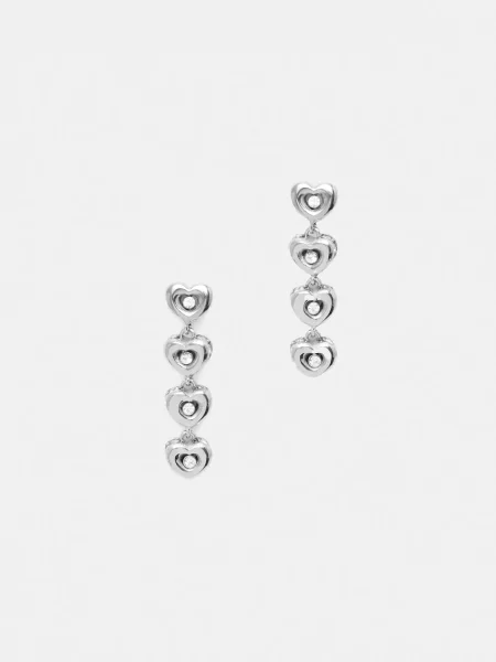 Обеци GUESS L.O.V.E. Rhodium Universal