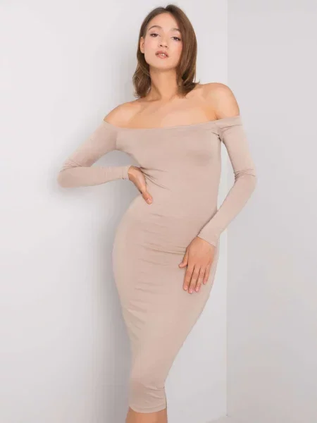 Rochie Fashionhunters de costum bej