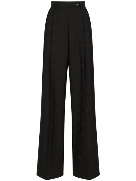 Pantaloni Dolce & Gabbana de lână negru