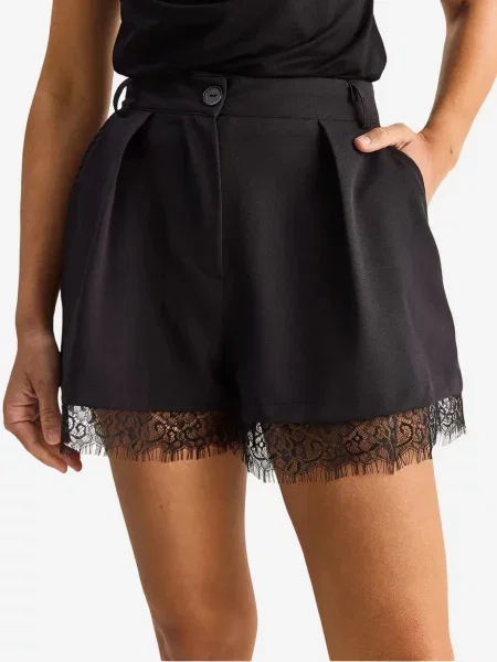 Bianco Lucci Hlače Shorts' črna