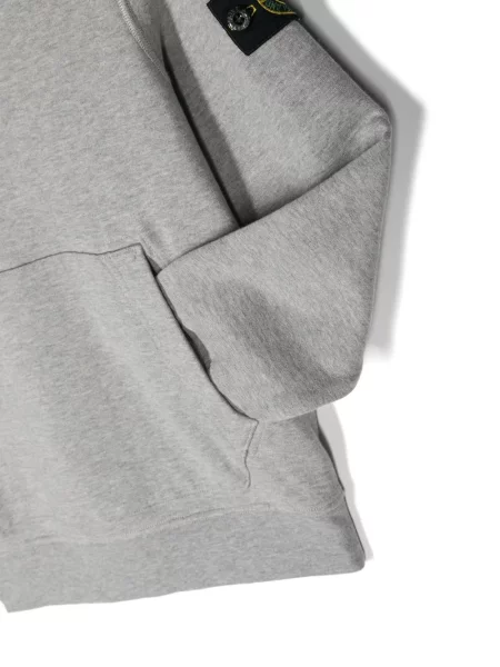 Bluza z kapturem dziecięca Stone Island szara