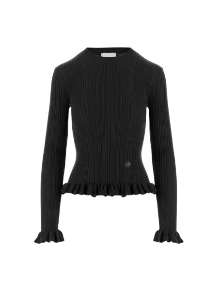 Sweter Patou wełniany czarny