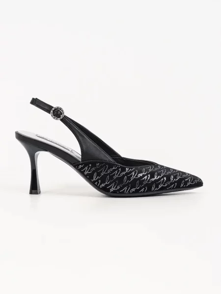 Karl Lagerfeld pantofi cu stiletto Sienna negru