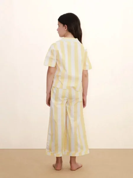 Tinycottons Дитяча піжама YELLOW STRIPES SET жовта
