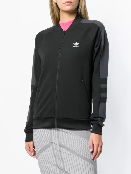 Geacă Adidas cu dungi negru