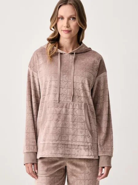 Trening Dkny din velur bej