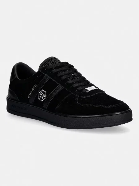 Philipp Plein Lo-Top Sneaker Retro Rebel sneakers boty semišové černé