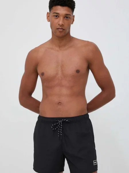 HUGO pantaloni scurti de baie negru