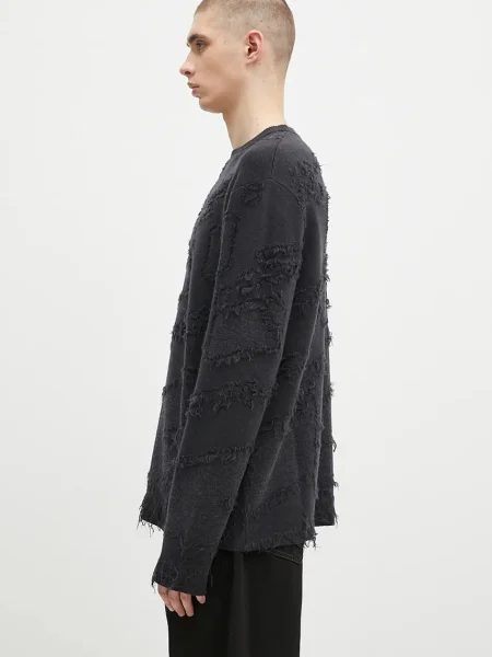 A-COLD-WALL* Μάλλινο πουλόβερ Frontage Knit Crewneck μαύρο