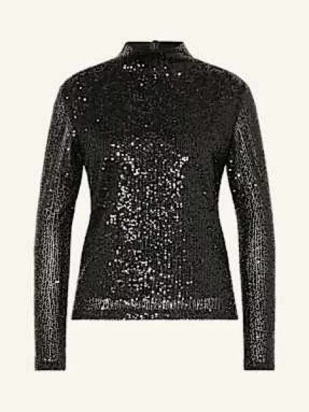 Mrs & Hugs Tričko S Dlouhým Rukávem A Flitry černá