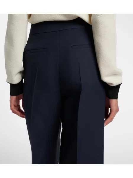 Pantaloni Valentino din crep albastru
