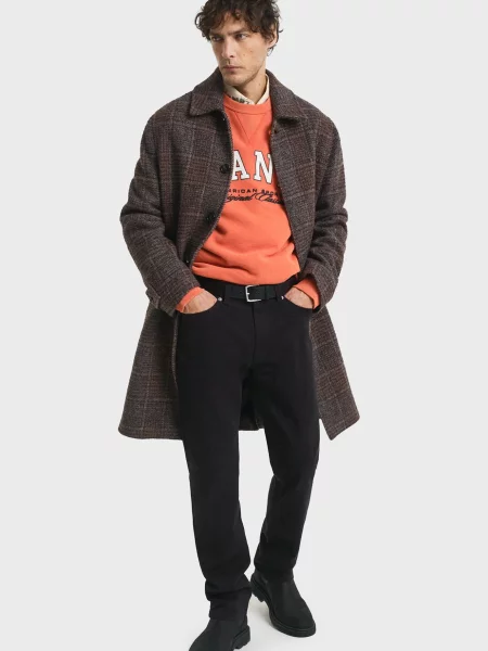 Джинсы Gant из твилла без косточек черные