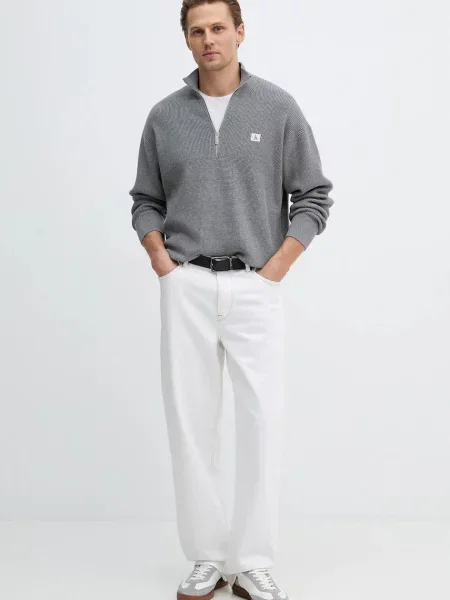 Calvin Klein Jeans sweter szary