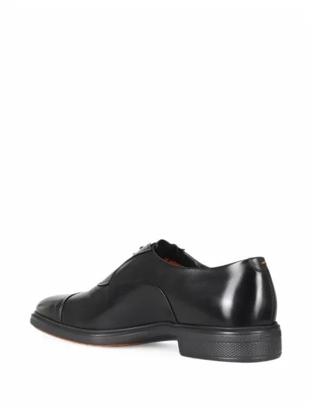 Oxford Santoni din țesătură twill negru