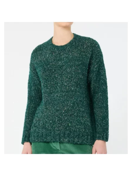 Dzianinowy sweter Weekend Max Mara zielony