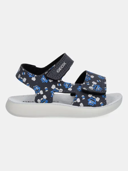 Geox kožené sandály SANDAL LIGHTFLOPPY modré