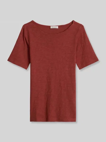 Męski t-shirt o kroju regular fit z czystej bawełny Marc O'polo bordowa