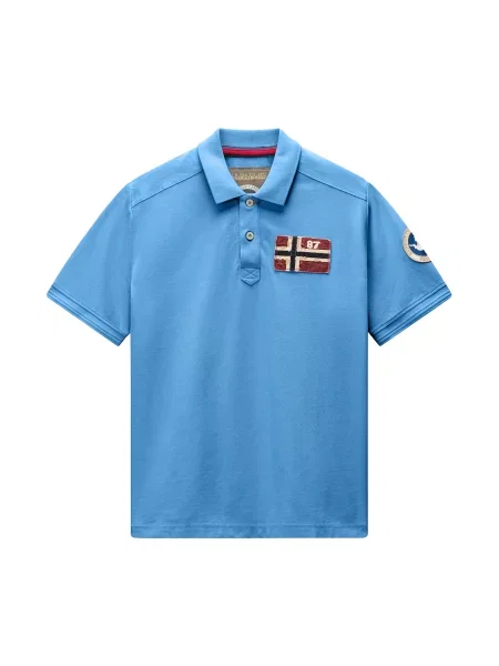 NAPAPIJRI Tricou E-ARCHIVE deschis / azur / roșu cireș bej