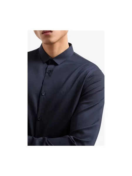 Cămașă Armani Exchange business albastru