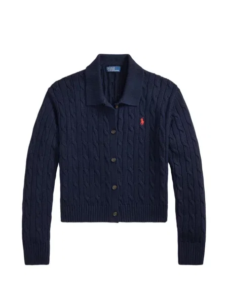 Велурени бягане с яка чорапи Polo Ralph Lauren синьо