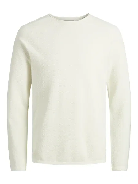 JACK & JONES Pulover JJEHill natural alb