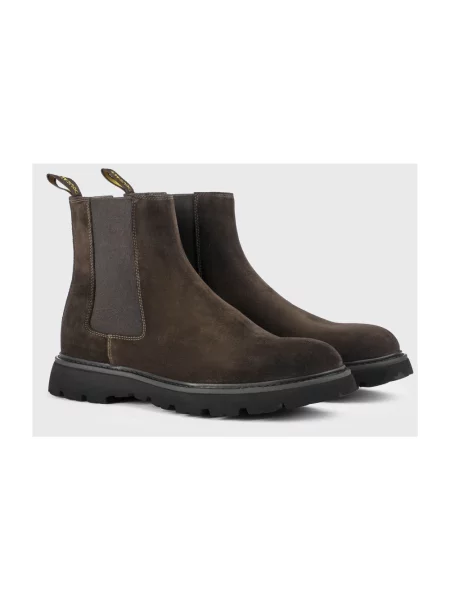 Buty do kostki Doucal's skórzane brązowe