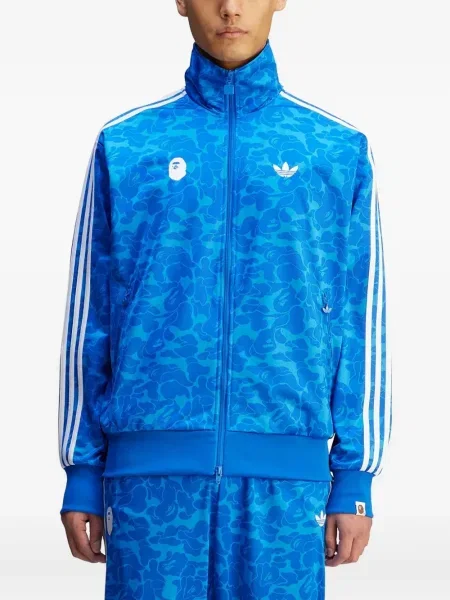 Sneakerși Adidas Predator cu broderie cu dungi din piele de căprioară albastru