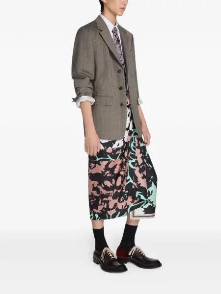 Sacou Dries Van Noten de lână maro