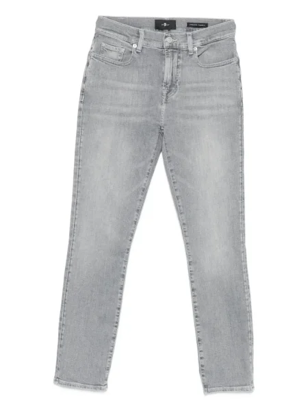 Blugi drepți 7 For All Mankind gri