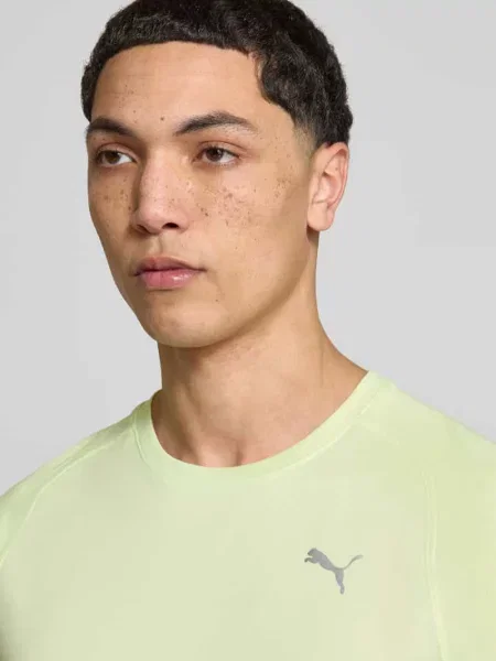 T-shirt z logo i okrągłym dekoltem Puma Performance zielona
