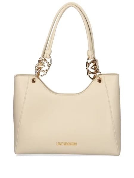 Geantă shopper Love Moschino alb