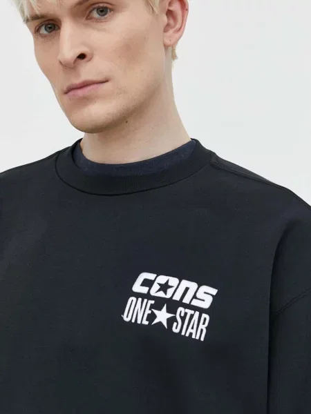 Melegítő felső Converse fekete