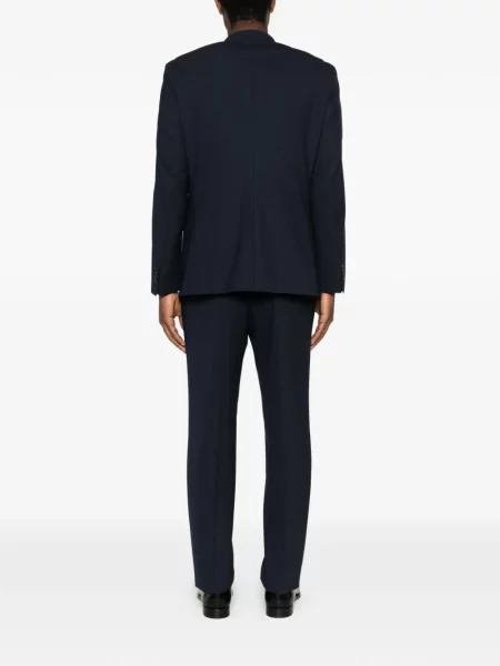 Garnitur Boss z klapą niebieski