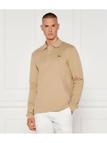 Tricou polo Lacoste clasic bej