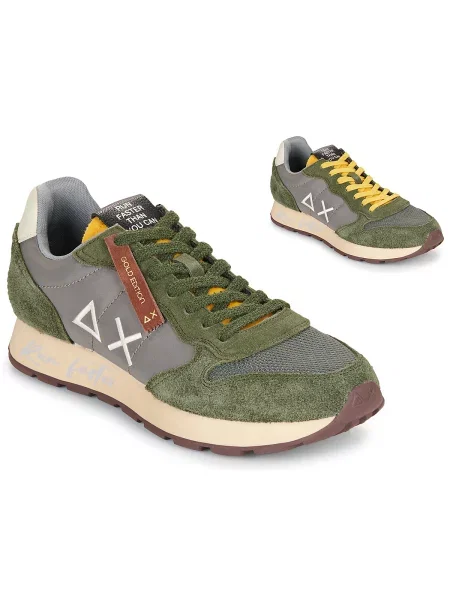 Pantofi Sun68 retro verde