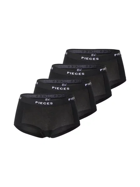 PIECES Chiloți negru alb