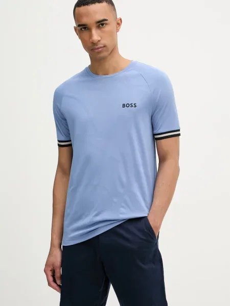 BOSS Green tricou pentru bărbați albastru