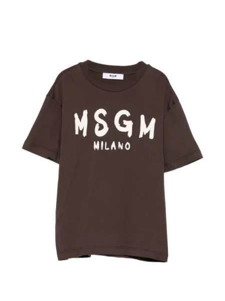 Koszulka dziecięca Msgm brązowa